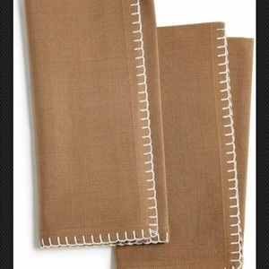 Bardwil Avery Ochre 2-Pc. Cotton Napkin Set new